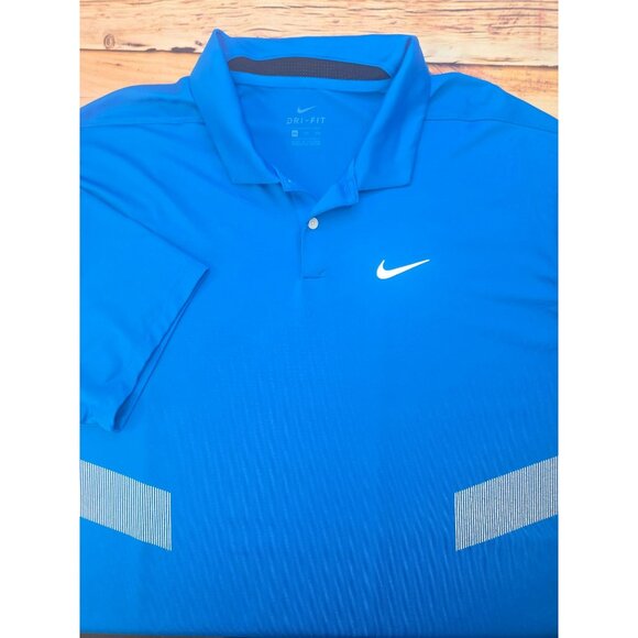 Nike Mens Dri-Fit Blue Polo XXL - Picture 4 of 7